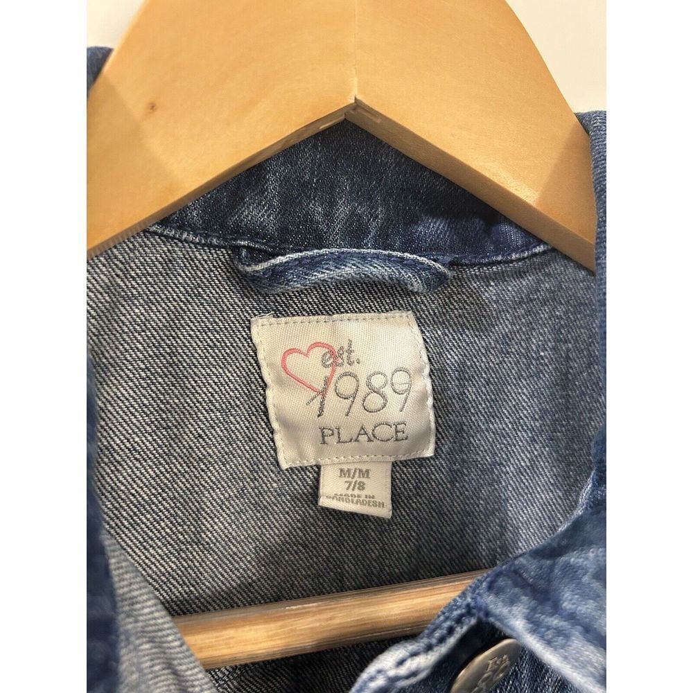 Children's Place Denim Vest Girls Size 7/8 Ombre Jean Vest - Picture 5 of 6